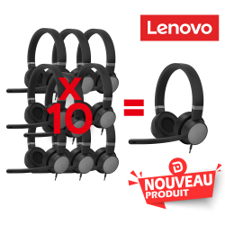 LENOVO PACK 10 X HEADSET Go Wired ANC   1 OFFERT