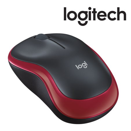 LOGITECH SOURIS Wireless M185 - RED - 2.4GHZ