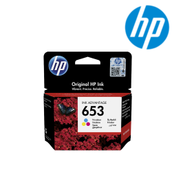 HP 653 Tri-color Original Ink Advantage Cartridge