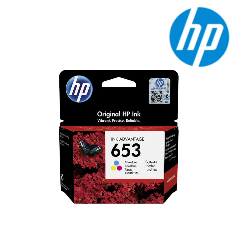 HP 653 Tri-color Original Ink Advantage Cartridge