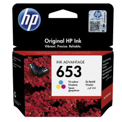 HP 653 Tri-color Original Ink Advantage Cartridge