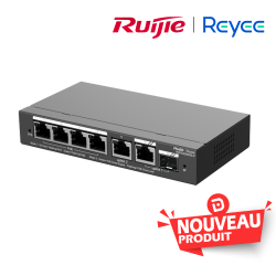 Reyee Switch 6-Ports Gb  4 PoE  2 Uplink RJ45  54W
