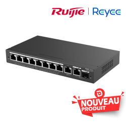Reyee Switch 10 Ports Gb  8 PoE  1RJ45 1SFP  120W