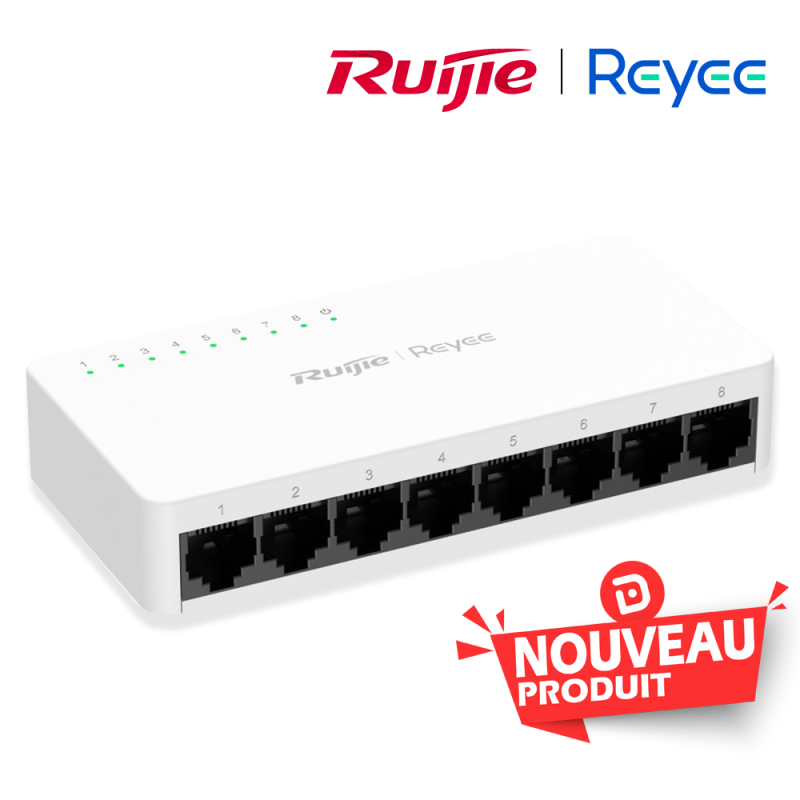 Reyee Switch 8 Ports RJ45 Gigabit