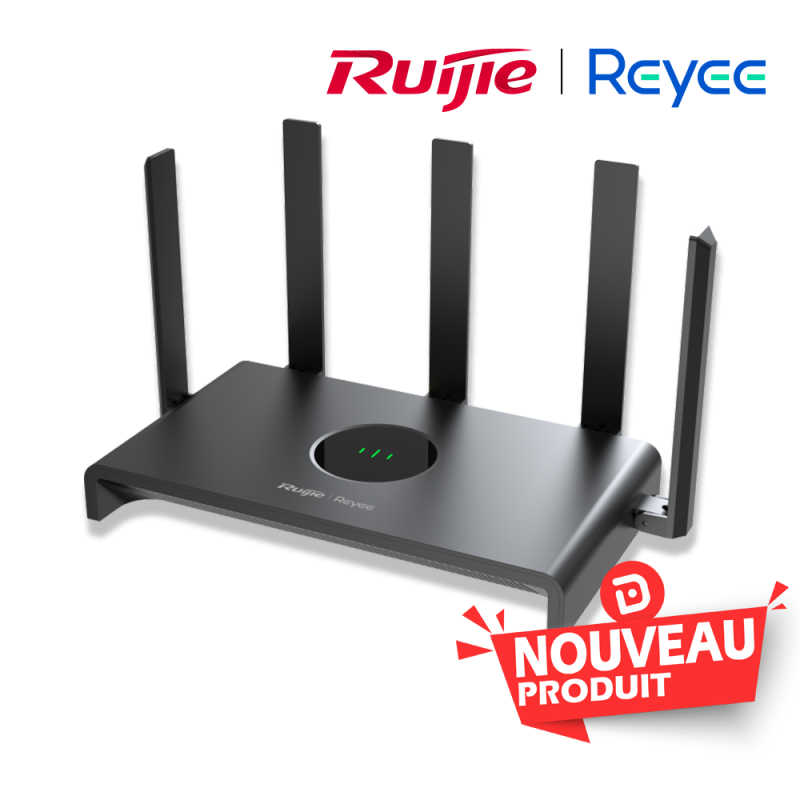 Reyee Routeur WiFi 1300Mbps Dual-Band 1WAN 3LAN