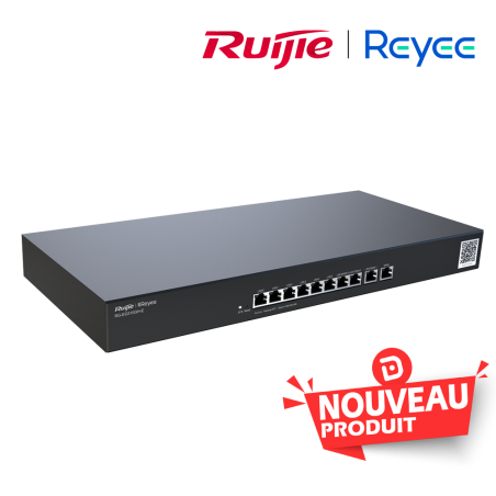 Reyee routeur 10 Ports Gb 1.5Gbps 300Users  