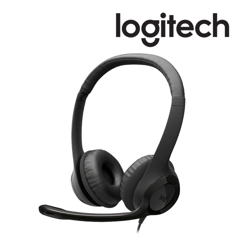 LOGITECH CASQUE H390 Corded BLACK USB type C