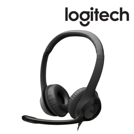 LOGITECH CASQUE H390 Corded BLACK USB type C