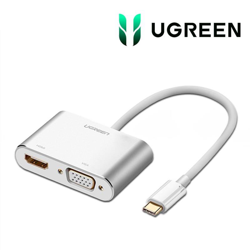 Ugreen Convertisseur USB-C to HDMI VGA Blanc