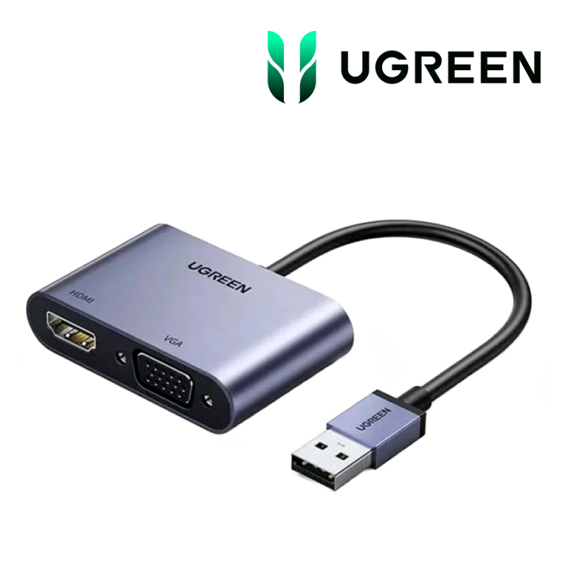 Ugreen Convertisseur USB-A 3.0 to HDMI VGA