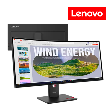 LENOVO MONITOR ThinkVision T34WD-40 34  Curved