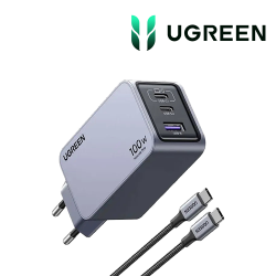 Ugreen 100W 2C1A GaN Fast Charge set  1.5M Cable