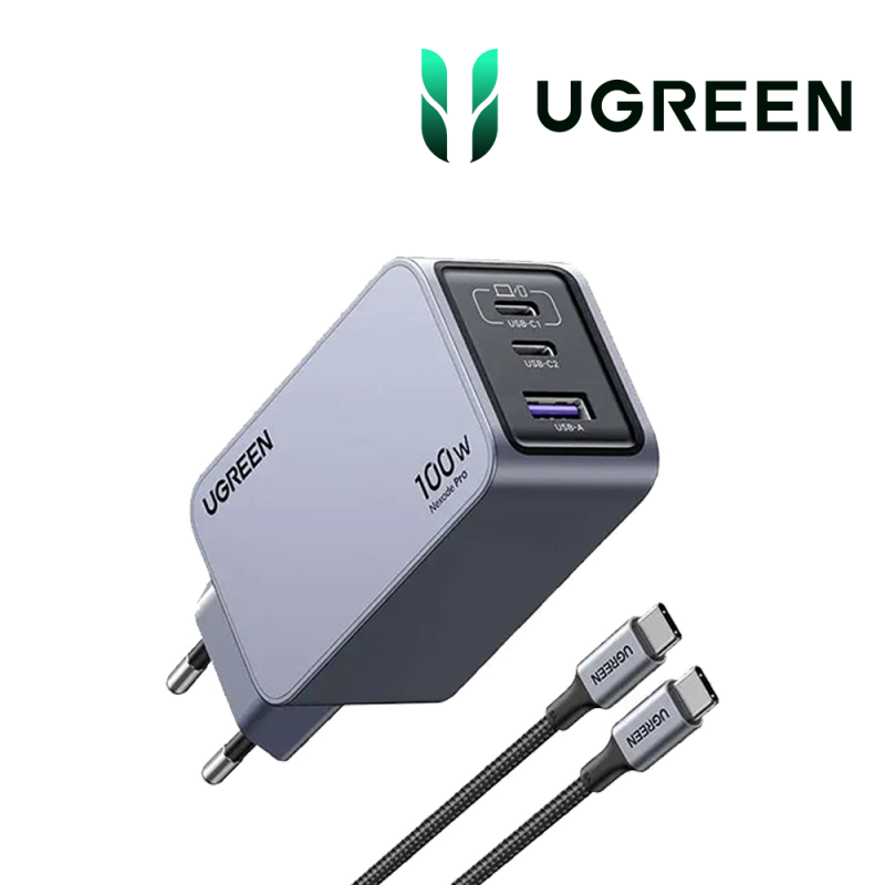 Ugreen 100W 2C1A GaN Fast Charge set  1.5M Cable