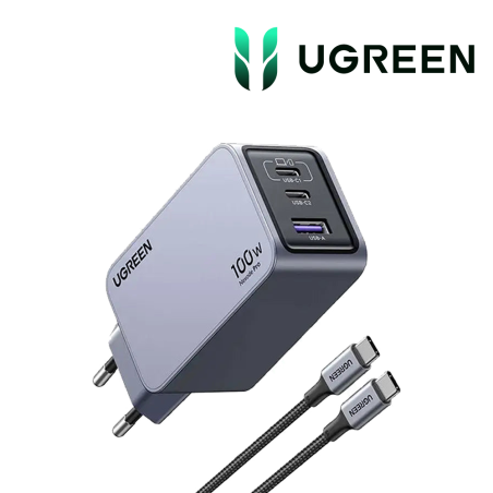 Ugreen 100W 2C1A GaN Fast Charge set  1.5M Cable