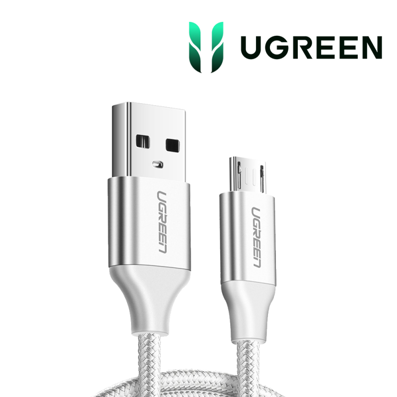 Ugreen USB 2.0 A to Micro USB Cable 1m Blanc