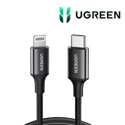 UGREEN CABLE USB-C TO LIGNTNING 2M BLACK 