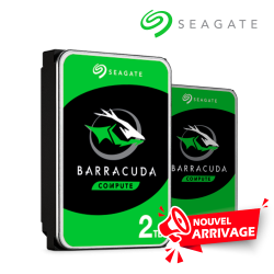 DISQUE DUR SEAGATE BARRACUDA 2T 3.5