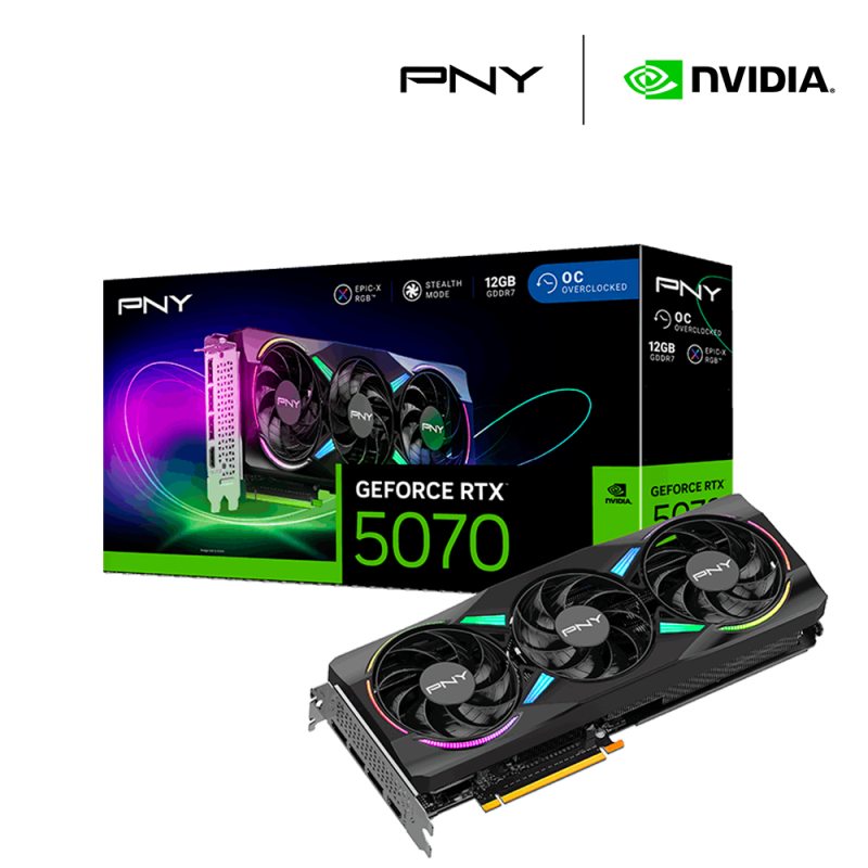 PNY GeForce RTX 5070 12G ARGB EPIC-X  Triple 
