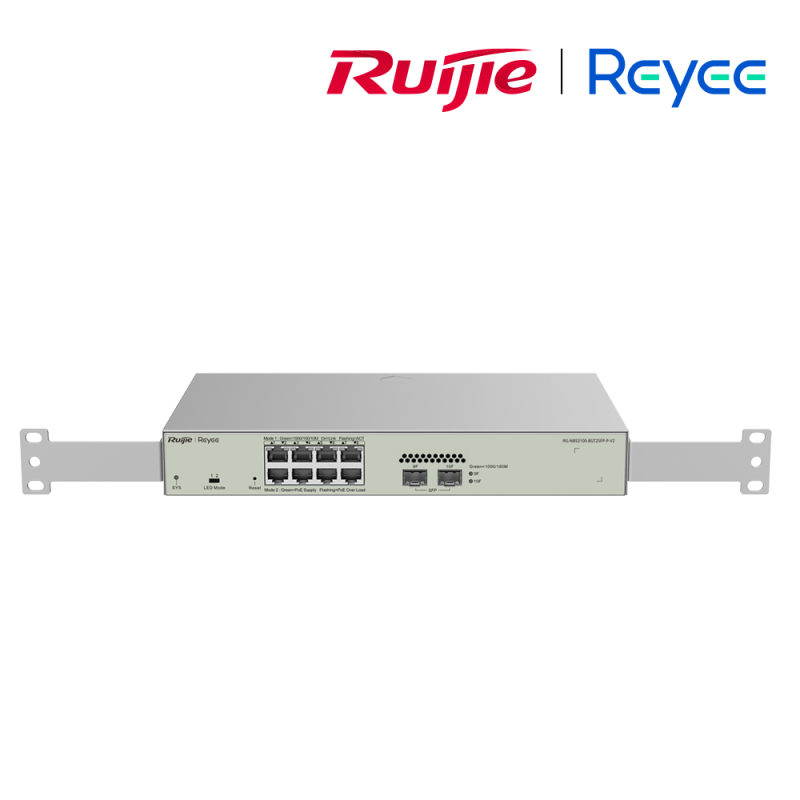 Reyee Switch L2 10 Ports 8 Port GB PoE  2 SFP 125W