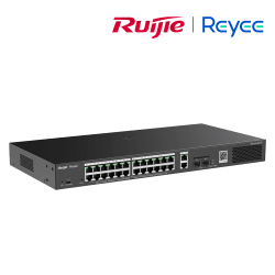 Reyee Switch 24 Ports Gb  24 PoE  2RJ45 2SFP  250W