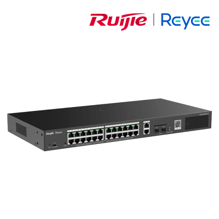 Reyee Switch 24 Ports Gb  24 PoE  2RJ45 2SFP  250W