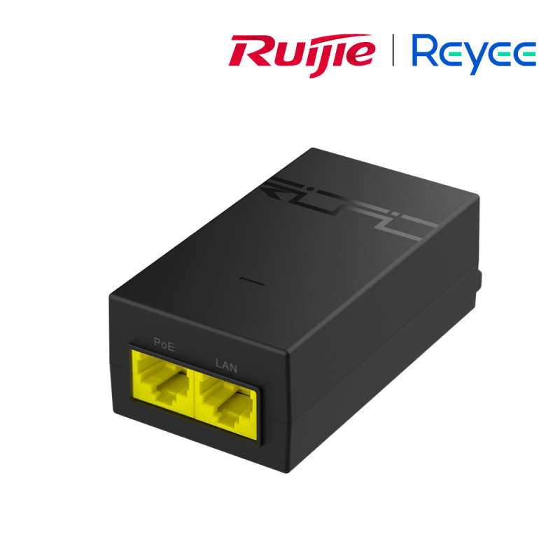 Reyee 1-port PoE adapter  1000Base-T  52V  15.6W  